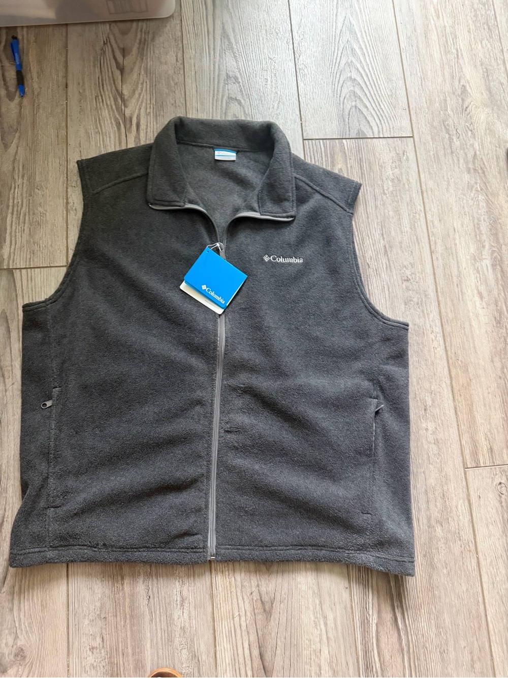 Columbia Dark Gray Fleece Vest NWT Size XXL